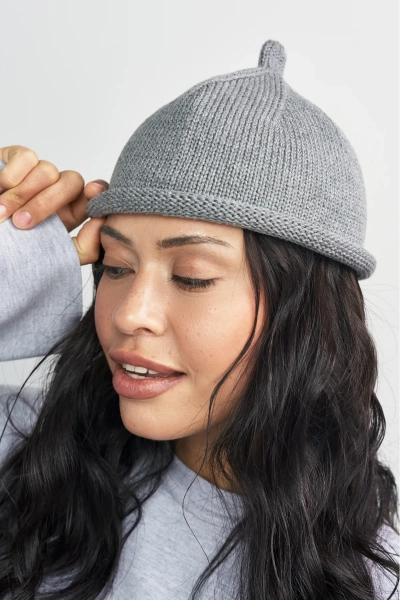 Шапка желудь из хлопка Erist store, цвет: серый НФ-00003338 купить онлайн