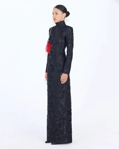 Платье-макси с открытой спиной КРУЖЕВА ASIA ST 71, цвет: Черный, Ast71.dress-laces-maxi-bl купить онлайн