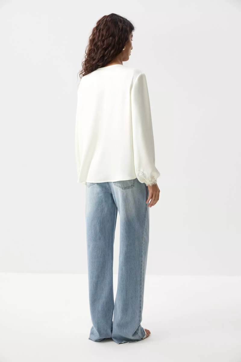 Джинсы с необработанным низом Charmstore, цвет: винтажный голубой, 401-375101-682 купить онлайн