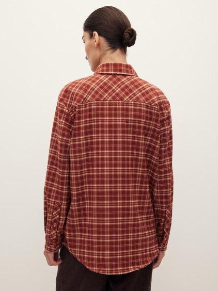Рубашка в клетку Rust Chaika, цвет: коричневый, AW25BL01-145 купить онлайн