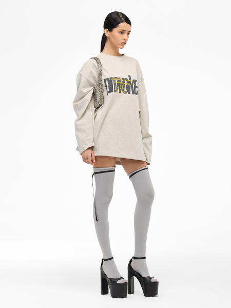 Лонгслив "Провокация" FRHT&OUT OF REACH, цвет: серебристый меланж, LSPRVKSLVMLG купить онлайн