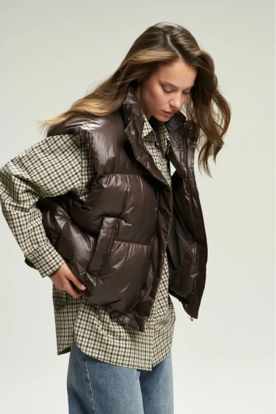 Жилет утеплённый Brown Erist store, цвет: коричневый, НФ-00002661 купить онлайн