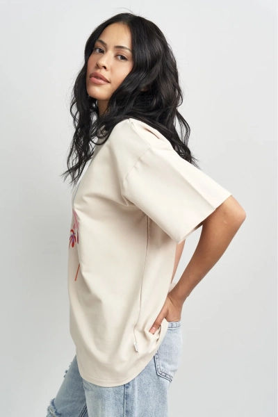 Футболка Весна Erist store, цвет: бежевый, НФ-00003437 купить онлайн