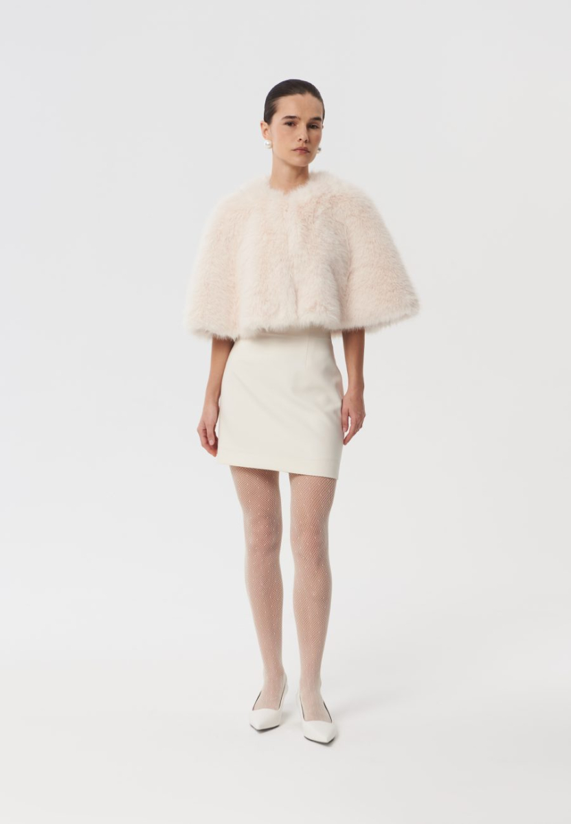 Кейп из меха «Sphinx» CHUBA, цвет: молочный  купить онлайн