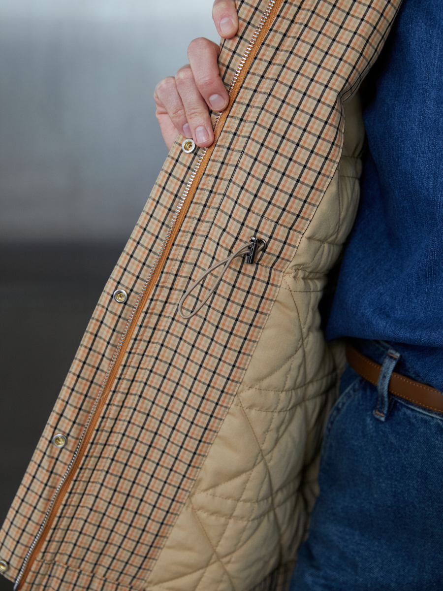 Куртка в клетку Grace Marou, цвет: коричневый, Mar7_2501 купить онлайн