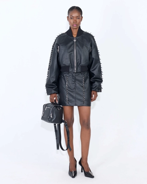 Бомбер LEATHER CLAWS BLACK ASIA ST 71, цвет: Черный, Ast71.bmbr-leather-claws купить онлайн