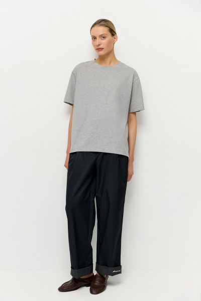 Футболка для него и для нее AROUND, цвет: серый меланж, 219_134MCL01 купить онлайн