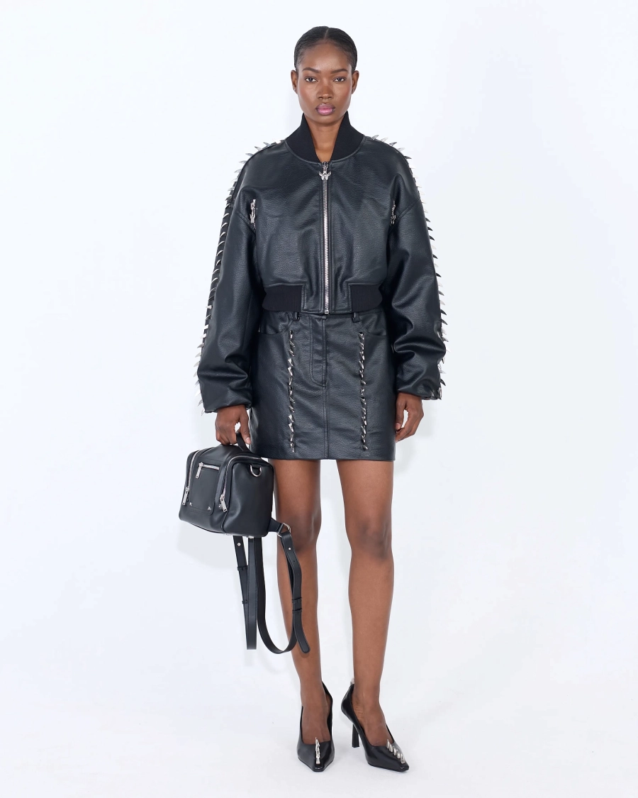 Бомбер LEATHER CLAWS BLACK ASIA ST 71, цвет: Черный, Ast71.bmbr-leather-claws купить онлайн