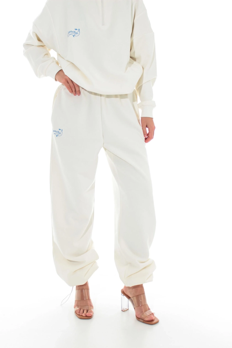 Брюки футер GARCHIT, цвет: белый, GARFutBrWh купить онлайн