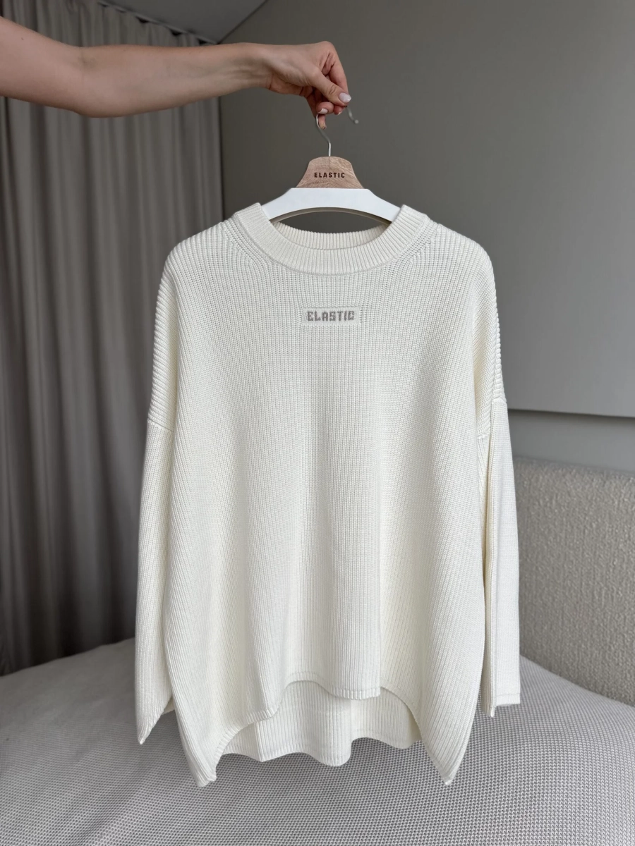 Джемпер KNIT ELASTIC, цвет: крем, 01506 купить онлайн