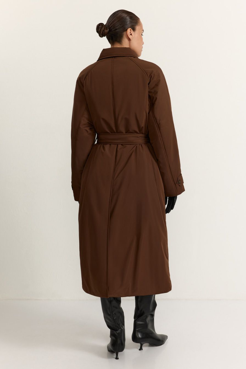Утепленное пальто TOPTOP, цвет: коричневый, TT.043.17956.700 купить онлайн