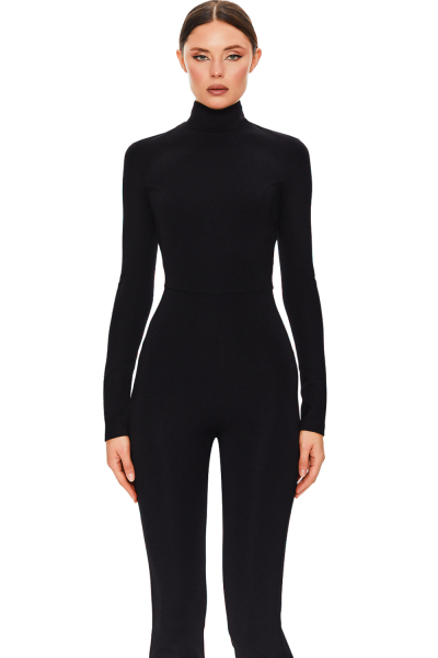 Комбинезон с расклешенными брюками SODAMODA, цвет: Черный, 17360 купить онлайн