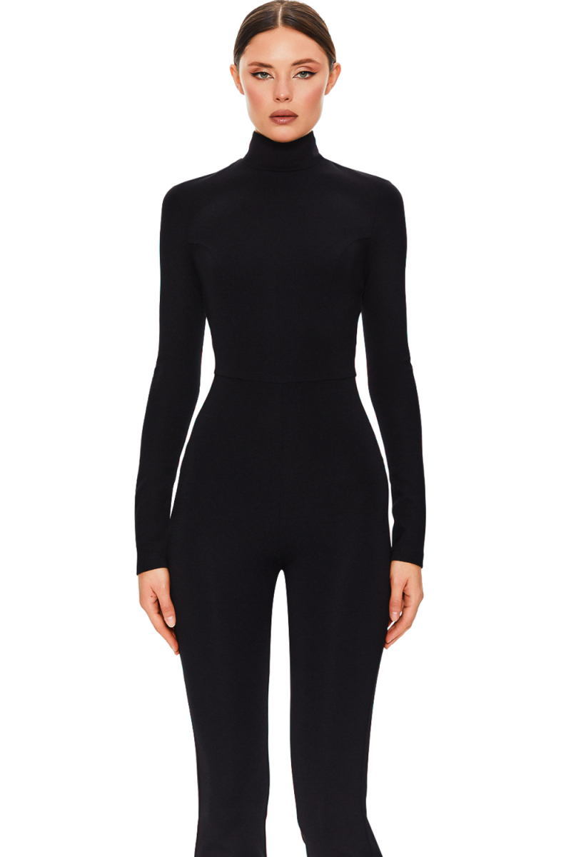 Комбинезон с расклешенными брюками SODAMODA, цвет: Черный, 17360 купить онлайн