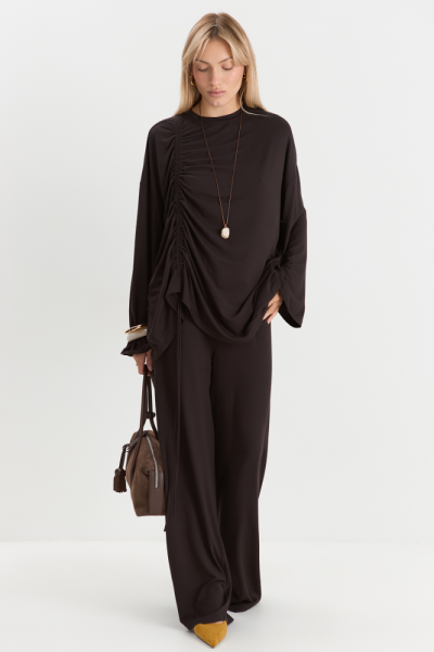 Костюм из вискозы с кулисой