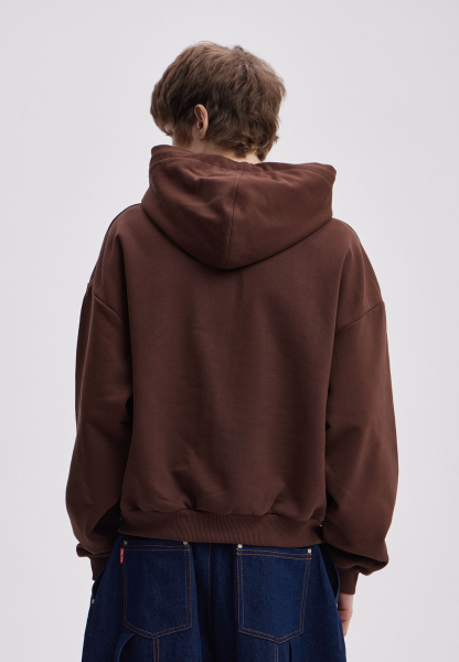 Худи ZIP BASIC LOGO SORRY, I’M NOT, цвет: коричневый,  купить онлайн