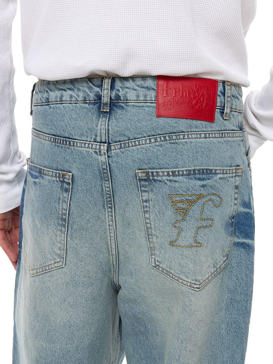 Джинсы FRHT Baggy FRHT&OUT OF REACH, цвет: washed blue, JNSBGGWDBL купить онлайн