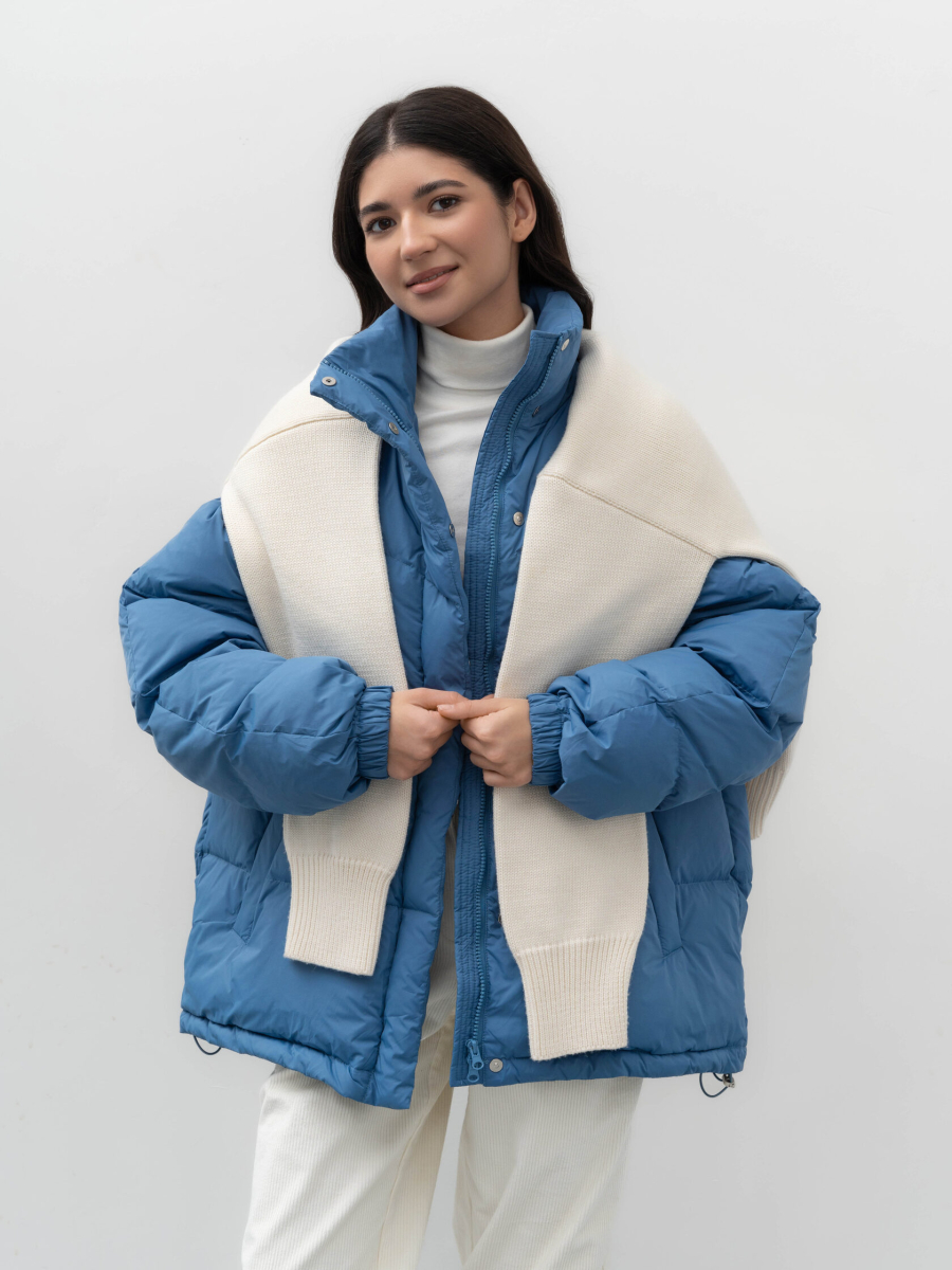 Пуховик Base TRES, цвет: голубой, НФ-00002440 купить онлайн