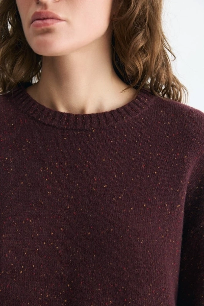 Джемпер из шерсти с широкими рукавами Daisyknit, цвет: Бордовый,  купить онлайн