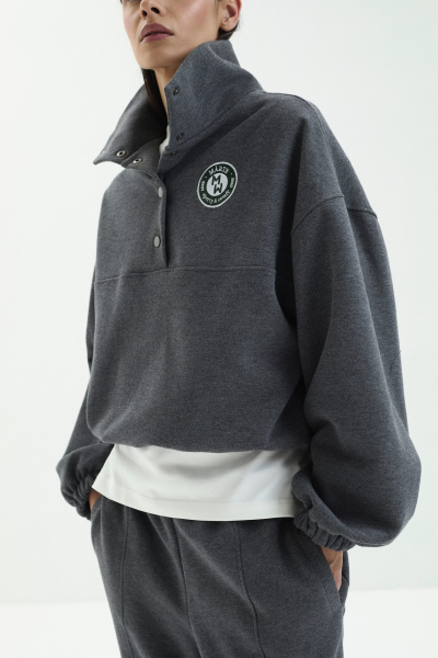 Свитшот PACE marte, цвет: темный меланж,  купить онлайн