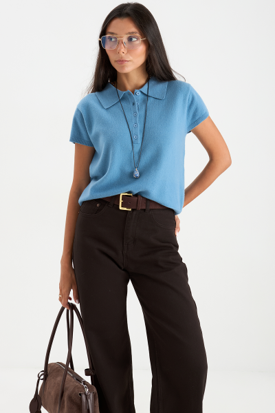 Джемпер - поло MIA AIM, цвет: голубой, MIA612 купить онлайн