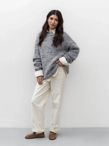 Свитер Brad Pitt TRES, цвет: серый, НФ-00002533 купить онлайн