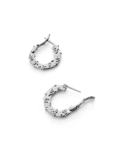 Серебряные серьги "Galaxy" SBLESKOM, цвет: серебро,  купить онлайн