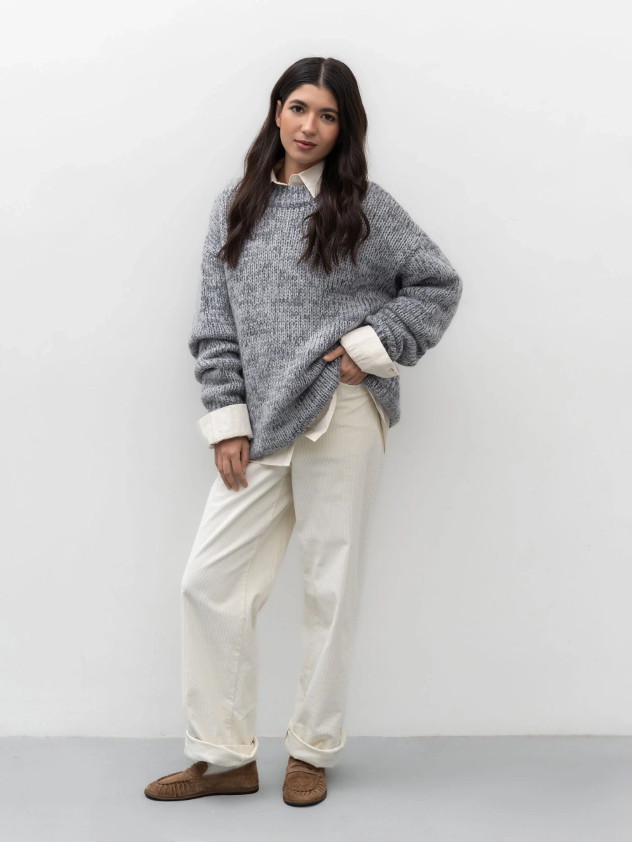 Свитер Brad Pitt TRES, цвет: серый, НФ-00002533 купить онлайн