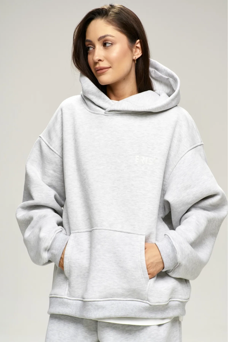 Худи с начесом Grey Melange