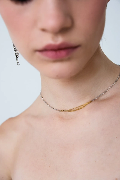 Серебряное колье-чокер "Chains" SBLESKOM, цвет: серебро, 12004 купить онлайн