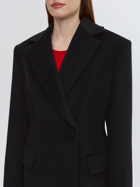 Пальто из шерсти ANNA PEKUN, цвет: Черный, 15.2337.904 купить онлайн