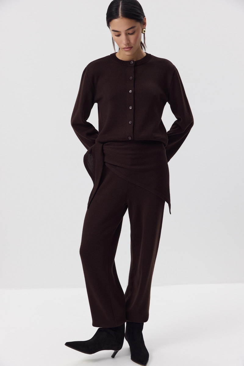 Косынка из шерсти Charmstore, цвет: шоколадный 602-42998-551 купить онлайн