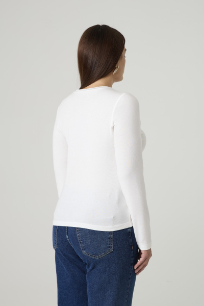 Лонгслив с шерстью мериноса 4forms, цвет: молочный, 65482 купить онлайн