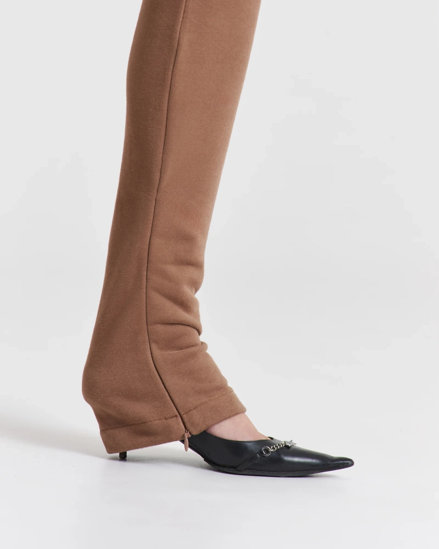 Брюки SLIM FIT с эффектом велюра NUT Anmuse, цвет: коричневый,  купить онлайн