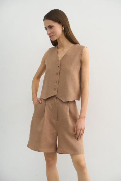 Жилет льняной Wild Desert PURE LINEN, цвет: бежевый  |новая коллекция купить онлайн