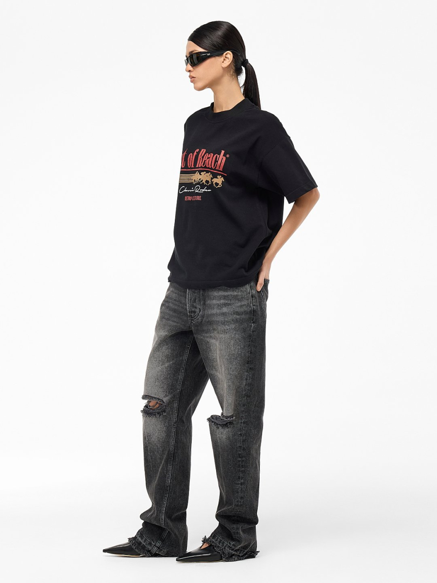 Футболка "Родео" OUT OF REACH, цвет: Черный, TSRODOBLK купить онлайн