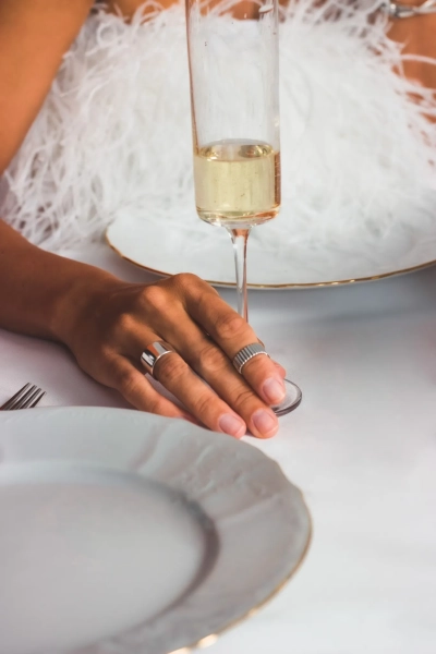 Серебряное кольцо на верхнюю фалангу "Движение" SBLESKOM, цвет: серебро, 11592 купить онлайн