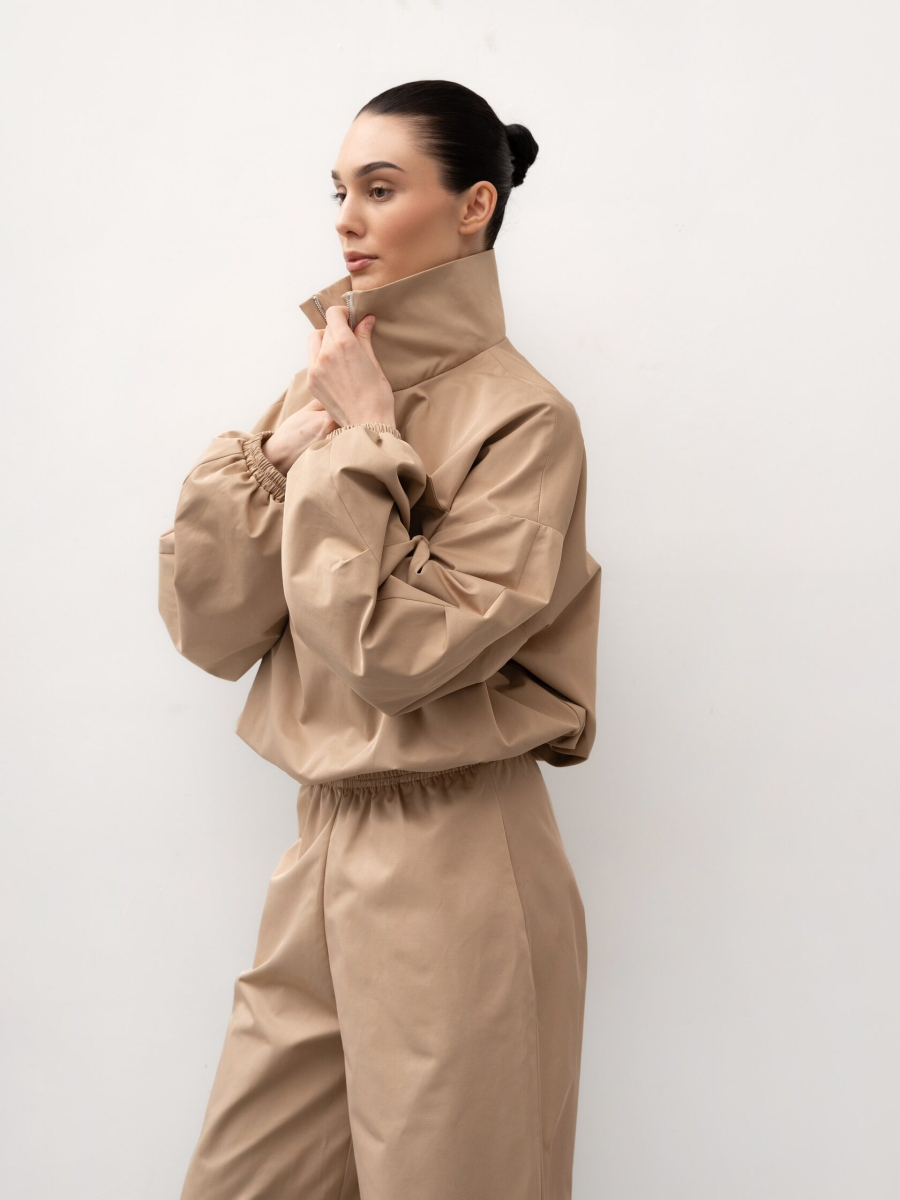 Анорак из хлопка TRES, цвет: бежевый, НФ-00002720 купить онлайн