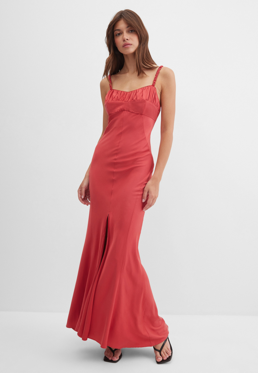 Платье с разрезом Моника