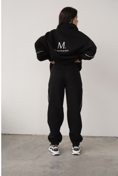 Джоггеры с начёсом Flow MINI, цвет: Черный, НФ-00000445 купить онлайн