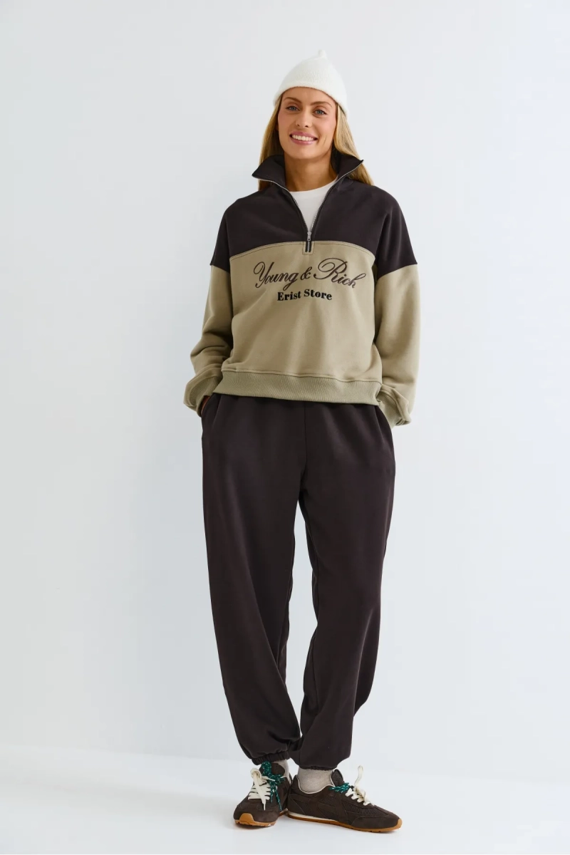 Анорак в контрастных цветах Erist store, цвет: коричневый, НФ-00003171 купить онлайн