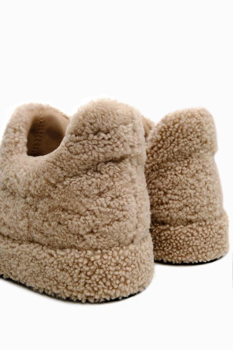 Меховые укороченные ботинки Lera Nena, цвет: бежевый LN.405.12240.110 купить онлайн