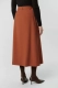 Юбка миди со складками Daisyknit, цвет: терракотовый, 886 купить онлайн