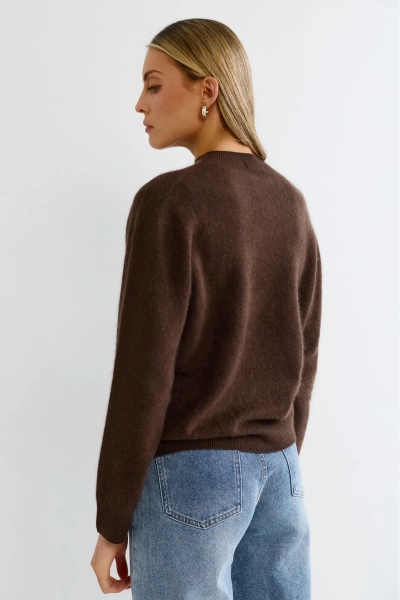 Джемпер из альпаки и кашемира ERISTSTORE, цвет: коричневый, НФ-00003138 купить онлайн