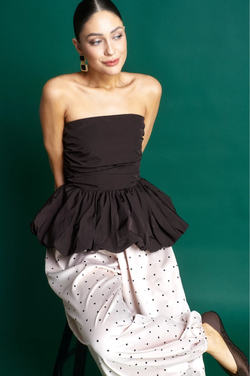 Топ-корсет с баской Choco