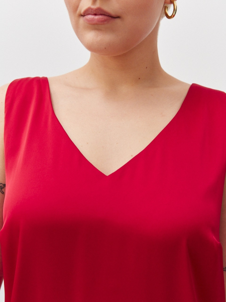 Топ двухслойный на широких бретелях