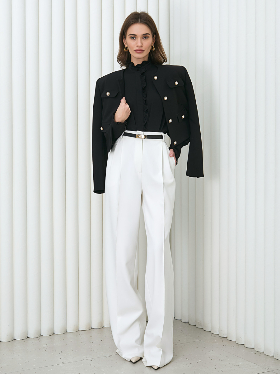 Жакет в стиле Шанель I.B.W., цвет: Черный, № 23.1 купить онлайн