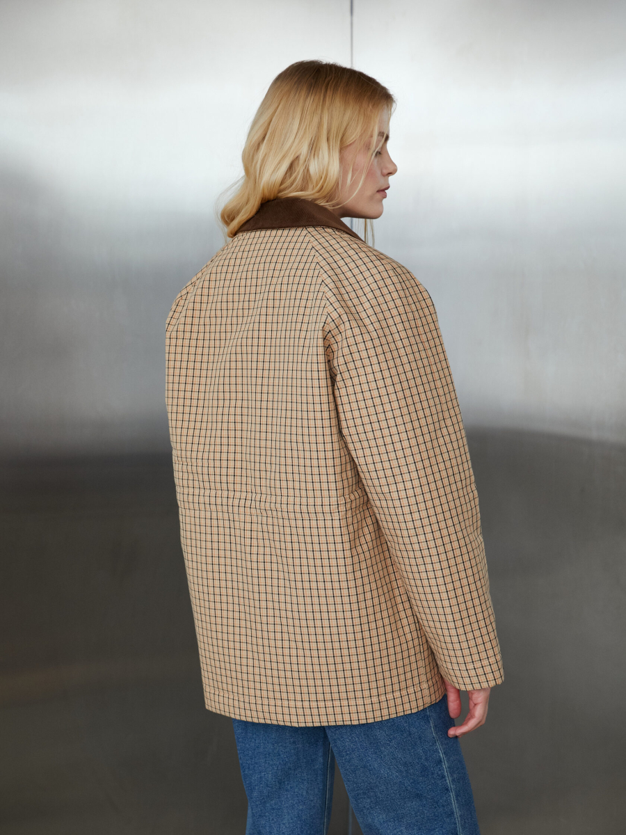 Куртка в клетку Grace Marou, цвет: коричневый, Mar7_2501 купить онлайн