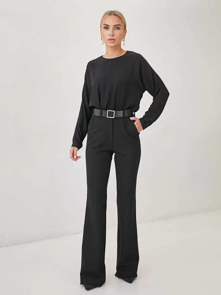 Блуза со спущенным рукавом I.B.W., цвет: Черный, BL020 купить онлайн