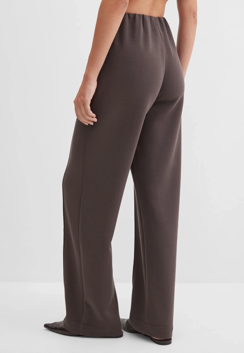 Брюки из ткани интерлок Marou, цвет: коричневый Mar_26021001 | новая женская коллекция купить онлайн