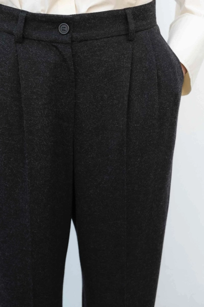 Брюки зауженные со средней посадкой Daisyknit, цвет: графитовый,  купить онлайн